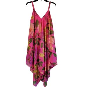 Mlle Gabrielle Pink Floral Flowy Resortwear Dress